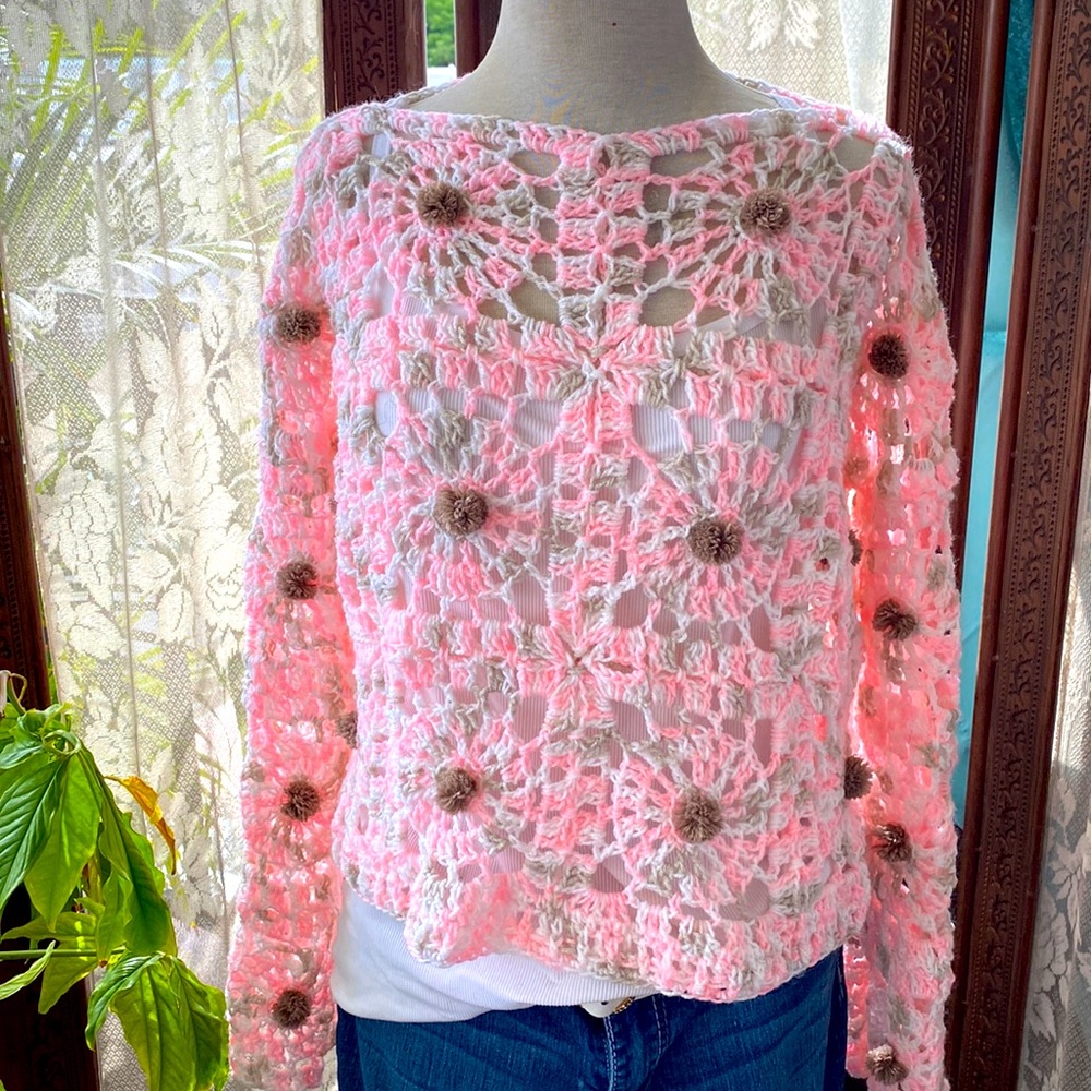 Handmade crochet sweater